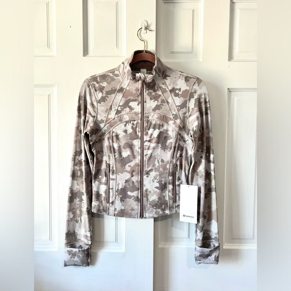 🆕Lululemon🍋Define Cropped Jacket Nulu ColourThawed Camo Warm Ash Grey Multi - Picture 5 of 9